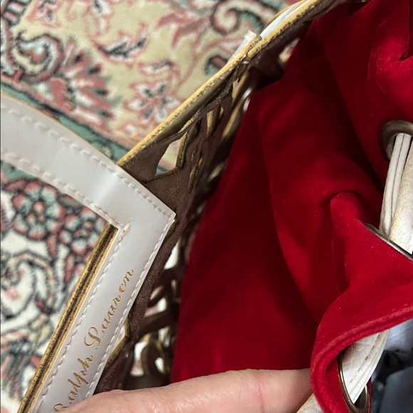 REPLICA - Ralph Lauren Red and Cream Tote Bag - Picture 9 of 15